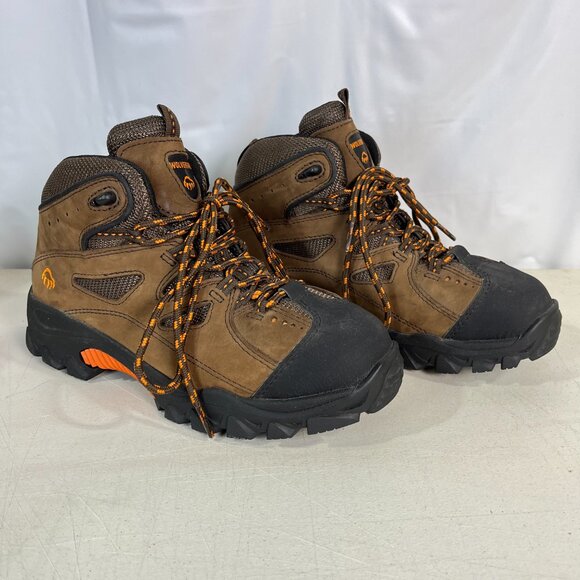Wolverine Hudson Boots Men's Size 7M Brown Black Steel Toe Hiker Work W02194 - Picture 8 of 16